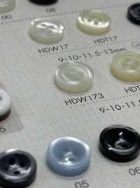 HDW173 DAIYA BUTTONS سلسلة HYPER DURABLE المقاومة للصدمات زر بوليستر بمظهر الصدفة[أزرار] DAIYA BUTTON صور إضافية