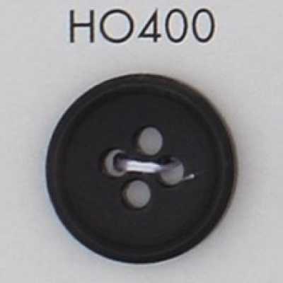 HO400 زر من قرن جاموس طبيعي حقيقي بأربع فتحات