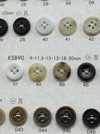 KSB90 زر بوليستر أنيق بأربعة ثقوب[Buttons] DAIYA BUTTON صور إضافية