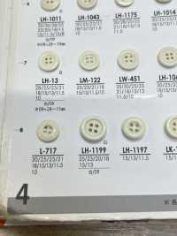 LH1199 أزرار لكل شيء من القمصان إلى المعاطف، للصباغة باللون الأسود[Buttons] IRIS صور إضافية