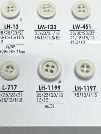 LH1199 أزرار لكل شيء من القمصان إلى المعاطف، للصباغة باللون الأسود[Buttons] IRIS صور إضافية