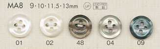 MA8 DAIYA BUTTONS زر بوليستر بمظهر الصدف