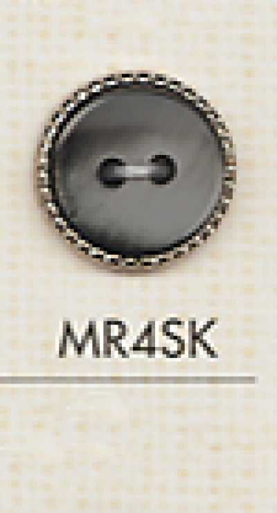 MR4SK زر بلاستيكي أنيق ذو فتحتين للقمصان