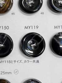 MY119 زر بأربع فتحات مصنوع من راتنج البوليستر[أزرار] DAIYA BUTTON صور إضافية