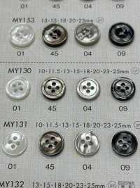MY130 DAIYA BUTTONS زر بوليستر بشكل الصدف[أزرار] DAIYA BUTTON صور إضافية