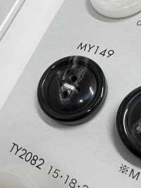 MY149 زر راتنج بوليستر بحافة و4 ثقوب[أزرار] DAIYA BUTTON صور إضافية