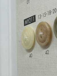 MY211 زر بوليستر أنيق بأربعة ثقوب[أزرار] DAIYA BUTTON صور إضافية