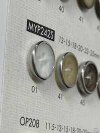 MYP242 زر بوليستر أنيق بلون ذهبي عتيق بأربع فتحات[Buttons] DAIYA BUTTON صور إضافية