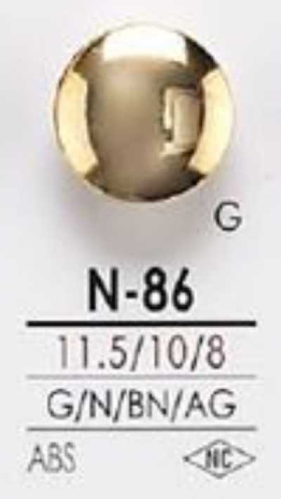 N86 زر معدني من راتنج ABS