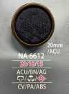 NA6612 زر مغطى بغطاء وعمود مغلق