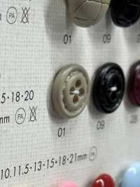 NC1030 زر نايلون بلاستيكي بأربعة ثقوب بمظهر الجلد[أزرار] DAIYA BUTTON صور إضافية