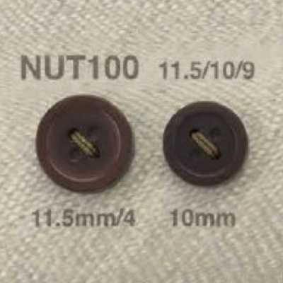 NUT100 زر من الجوز بأربع فتحات