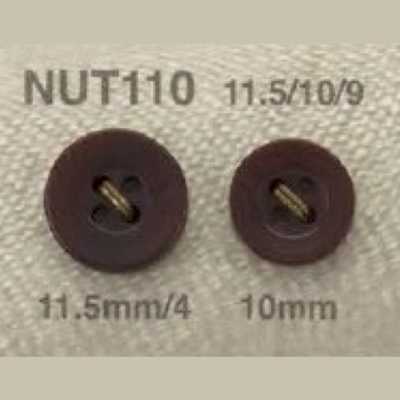 NUT110 زر جوز بأربع فتحات مع فتحات أمامية