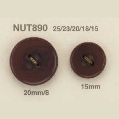 NUT890 زر بفتحات أمامية من الجوز بأربع فتحات