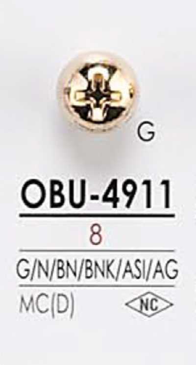 OBU4911 زر معدني بتصميم برغي