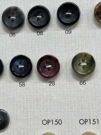 OP141 زر بوليستر بأربع فتحات بنمط قرن الجاموس[Buttons] DAIYA BUTTON صور إضافية