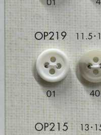 OP219 زر بوليستر متعدد الألوان بنمط قرن الجاموس بأربع فتحات[Buttons] DAIYA BUTTON صور إضافية