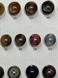OP219 زر بوليستر متعدد الألوان بنمط قرن الجاموس بأربع فتحات[Buttons] DAIYA BUTTON صور إضافية