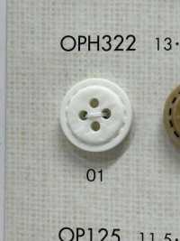 OPH322 زر بأربعة ثقوب بنمط Natural Stitch[Buttons] DAIYA BUTTON صور إضافية