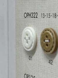 OPH322 زر بأربعة ثقوب بنمط Natural Stitch[Buttons] DAIYA BUTTON صور إضافية