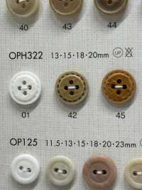 OPH322 زر بأربعة ثقوب بنمط Natural Stitch[Buttons] DAIYA BUTTON صور إضافية