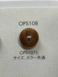 OPS108 زر بوليستر بأربعة ثقوب بنمط قرن الجاموس الأنيق الفاخر[أزرار] DAIYA BUTTON صور إضافية