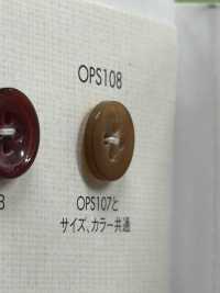 OPS108 زر بوليستر بأربعة ثقوب بنمط قرن الجاموس الأنيق الفاخر[أزرار] DAIYA BUTTON صور إضافية