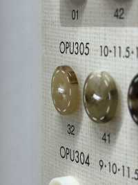 OPU305 زر بوليستر بنمط قوقعة السلحفاة بأربع فتحات بتصميم غرزة[أزرار] DAIYA BUTTON صور إضافية