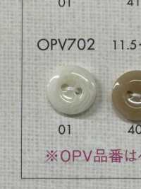 OPV702 زر بوليستر بسيط وأنيق ذو فتحتين للقمصان والبلوزات[أزرار] DAIYA BUTTON صور إضافية