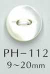 PH112 زر من الصدف بشكل عين القطة