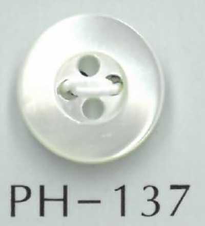 PH137 زر قوقعي غائر ذو 4 فتحات