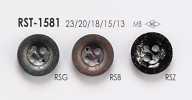 RST1581 زر معدني بأربع فتحات للجاكيتات والبدلات