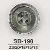 SB190 زر من صدف اللؤلؤ الأسود ذو 4 ثقوب