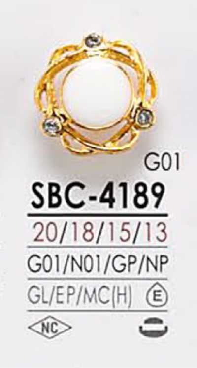 SBC4189 زر معدني للصباغة