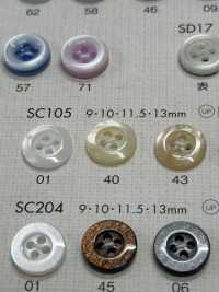 SC105 أزرار DAIYA المقاومة للصدمات من سلسلة HYPER DURABLE زر بوليستر بمظهر الصدف[Buttons] DAIYA BUTTON صور إضافية