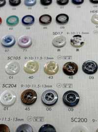 SC105 أزرار DAIYA المقاومة للصدمات من سلسلة HYPER DURABLE زر بوليستر بمظهر الصدف[Buttons] DAIYA BUTTON صور إضافية