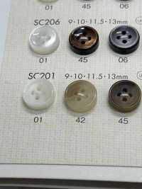 SC201 DAIYA BUTTONS سلسلة HYPER DURABLE المقاومة للصدمات زر بوليستر بنمط قرن الجاموس[أزرار] DAIYA BUTTON صور إضافية