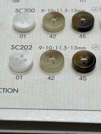 SC202 DAIYA BUTTONS زر بوليستر مقاوم للصدمات من سلسلة HYPER DURABLE بتصميم قرن الجاموس[أزرار] DAIYA BUTTON صور إضافية