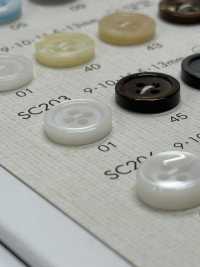 SC203 أزرار DAIYA BUTTONS المقاومة للصدمات من سلسلة HYPER DURABLE بمظهر الصدف من البوليستر DAIYA BUTTON صور إضافية