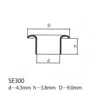 SE300 حلقة 9mm×4.3mm * متوافق مع كاشف الإبر[المثبتات الضاغطة والحلقات المعدنية] Morito (MORITO) صور إضافية