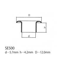 SE500 حلقة 12mm×5.7mm *متوافق مع كاشف الإبر[المثبتات الضاغطة والحلقات المعدنية] Morito (MORITO) صور إضافية