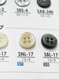 SNL17 زر عديم اللون من Takase Shell بأربعة ثقوب[أزرار] IRIS صور إضافية