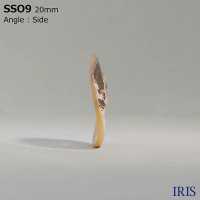 SSO9 زر لامع بفتحتين من الصدف الطبيعي[أزرار] IRIS صور إضافية