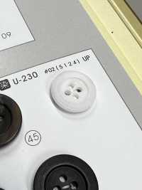 U230 [نمط قرن] زر بأربع فتحات، لامع، بحافة، مناسب للتلوين[Buttons] NITTO Button صور إضافية