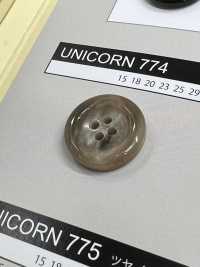UNICORN774 [أسلوب قرن الجاموس] زر بأربع فتحات، بحافة، لامع[Buttons] NITTO Button صور إضافية