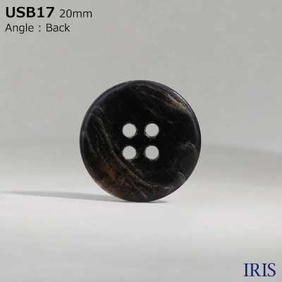 USB17 مادة طبيعية، مصبوغ، مصنوع من صدف عرق اللؤلؤ الأسود، بأربع ثقوب من الأمام، زر لامع[Buttons] IRIS صور إضافية