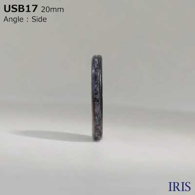 USB17 مادة طبيعية، مصبوغ، مصنوع من صدف عرق اللؤلؤ الأسود، بأربع ثقوب من الأمام، زر لامع[Buttons] IRIS صور إضافية