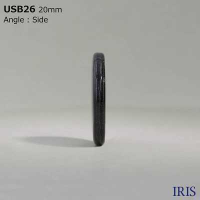 USB26 صدفة أم اللؤلؤ المصبوغة طبيعيًا باللون الأسود، زر أمامي لامع ذو فتحتين[Buttons] IRIS صور إضافية