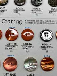 UST26 مادة طبيعية، مصبوغ، مصنوع من Takase Shell، أمامي ذو فتحتين، زر لامع[Buttons] IRIS صور إضافية