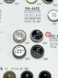 VC9797 زر بسن بإغلاق على شكل صدفة مصبوغ[أزرار] IRIS صور إضافية